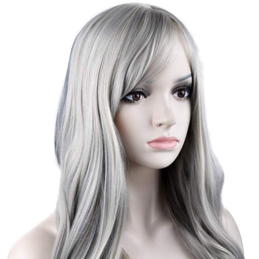✨ ✨REESA 22” GREY w/blue tips Cosplay wig *NWT*✨ - Picture 3 of 5